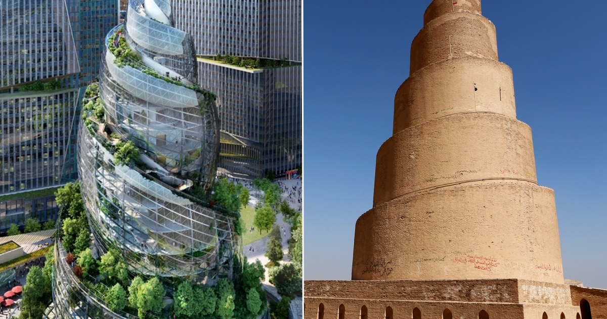 التصميم الجديد لمقرّ شركة أمازون مستوحى من معلم أثري بارز في العراق