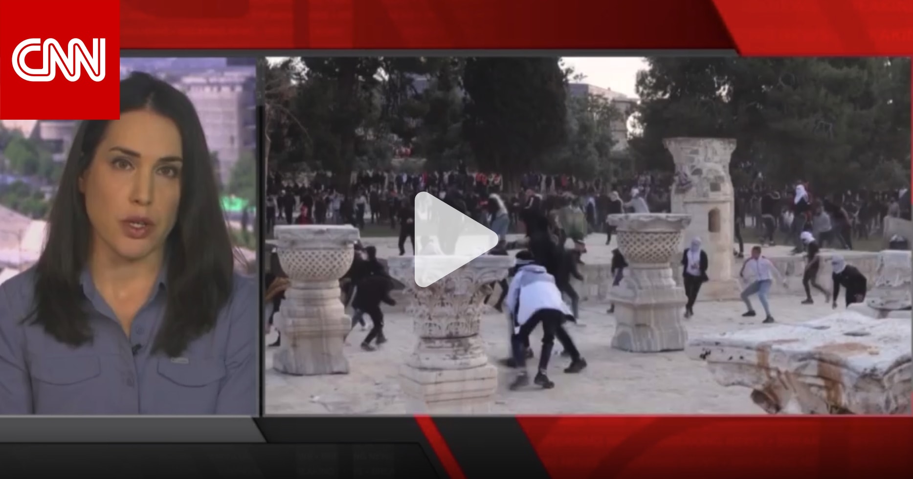 اشتباكات جديدة بين الشرطة الإسرائيلية وفلسطينيين في باحة المسجد الأقصى