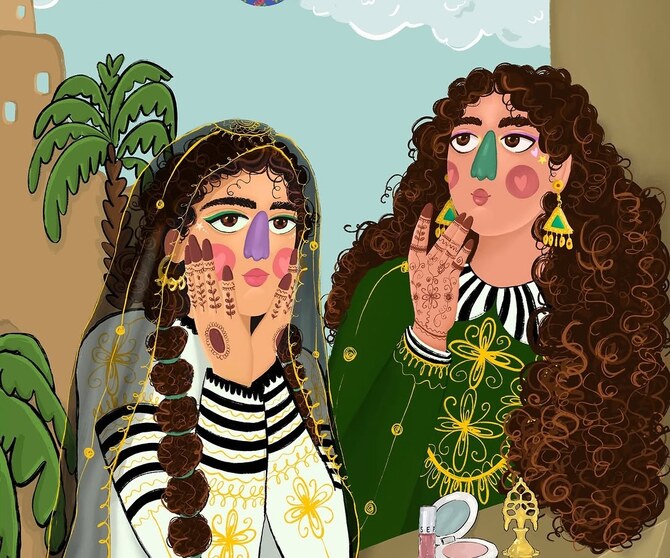 فنانة سعودية تتعاون مع سيفورا في يوم التأسيس